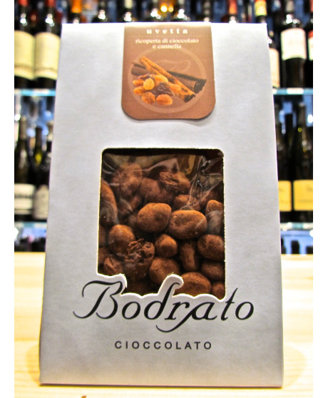 Vendita online Uvetta ricoperta di cioccolato fondente Bodrato - Novi Ligure. Shop on line Bodrato Uvette ricoperte di cioccolat