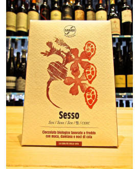 Vendita online Tavolette di cioccolato Modicano Biologico Sabadì Sesso con maca, estratto di damiana e noci di cola. Shop on-lin