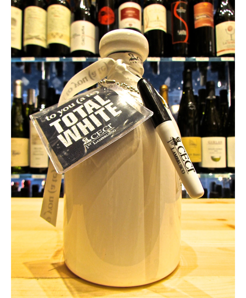 Vendita online Bolle di Lambrusco Bianco Total White delle Cantine Ceci - TO YOU (A TE) Total White - Con originale bottiglia bi