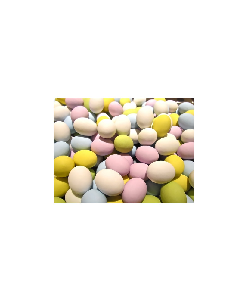 Vendita online Ovetti confettati ripieni di cioccolato alla nocciola Lindt di colori pastello. Shop on-line Ovette confettate ri