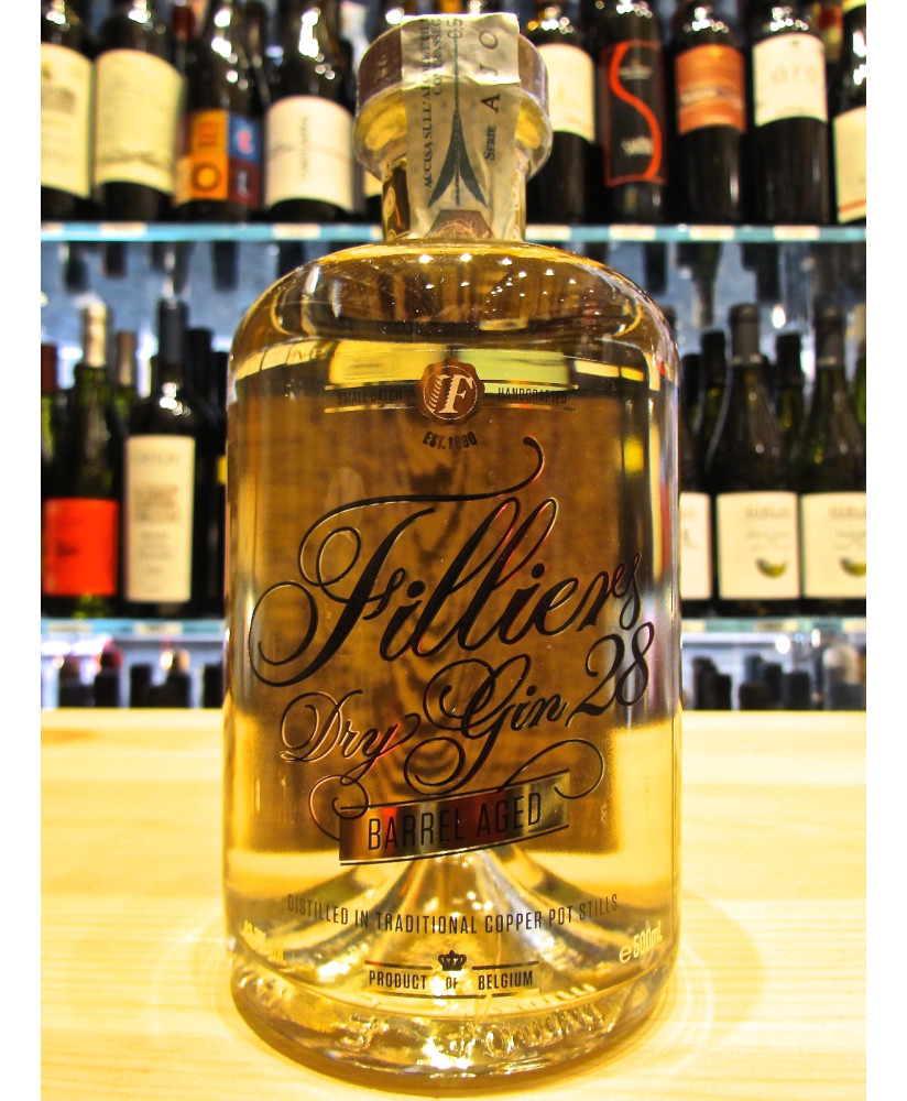 Online sales and price Filliers Gin Dry Gin Barrel Aged 28 - price € 30.00 distilled in Belgium since 1880. Shop online Gin barr