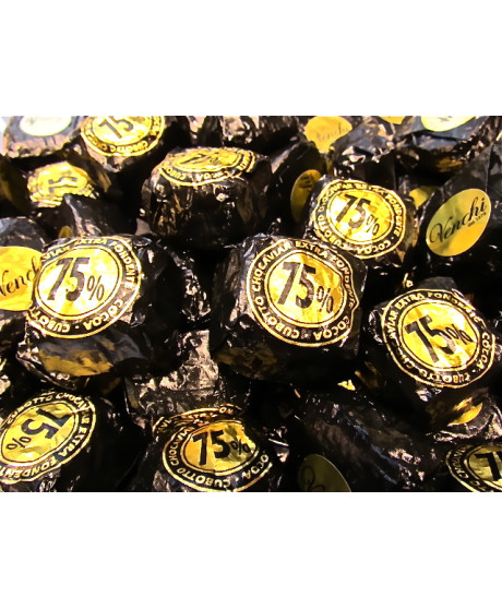 Vendita online cioccolatini Venchi Chovaviar Cubotto fondente 75% con granella di cioccolato. Shop on line cioccolato Venchi a €