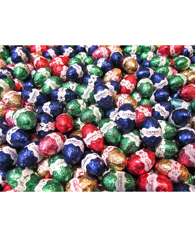 Vendita online ovetti di cioccolato Crispo, ripiene di crema di nocciole. Shop on line ovette di cioccolata ripiene di crema di 