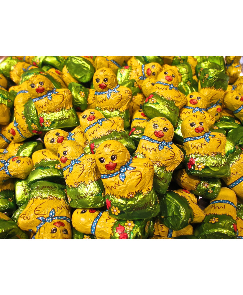 vendita online cioccolatini pulcini di pasqua semplici di cioccolato al latte lindt e sprungli shop on-line miglior prezzo ciocc