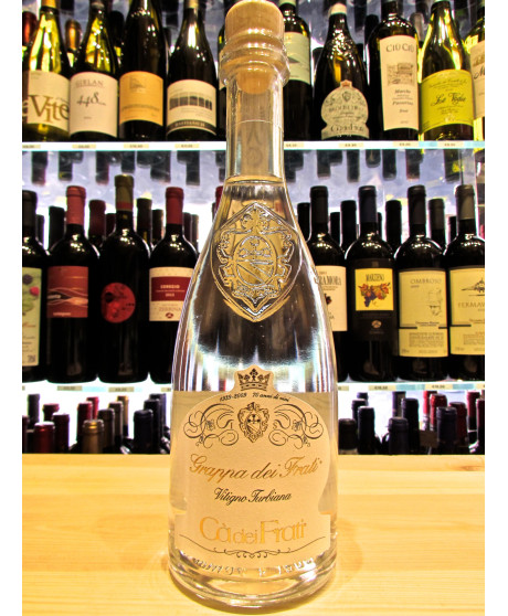 Vendita online e prezzi Grappa Ca' dei Frati, Vitigno Turbiana. Shop online grappe bianche dell'azienda Agricola Ca' dei Frati. 