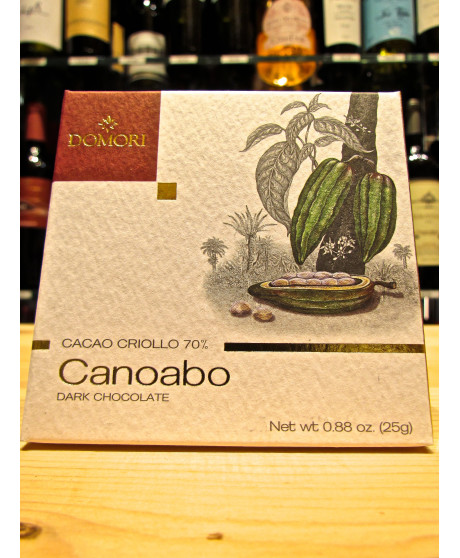 (3 BARS X 25g) Domori - Canoabo - Dark Chocolate 70% - Cocoa Criollo