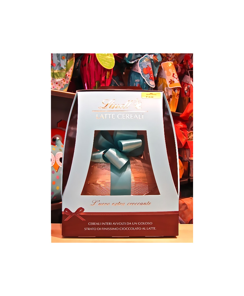 Vendita online Uovo di Pasqua Latte e Cereali Lindt & Sprüngli, al Latte con Cereali Interi (SCONTO 10%). Shop on line uova di c