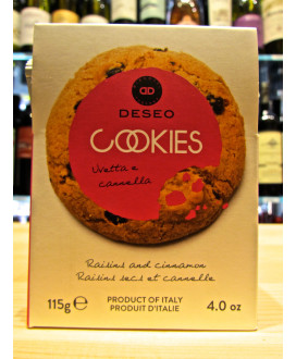 Vendita online Biscotti Deseo di Prato Cookies con uvetta e cannella. Shop on-line biscottifio di Prato Deseo, qualità