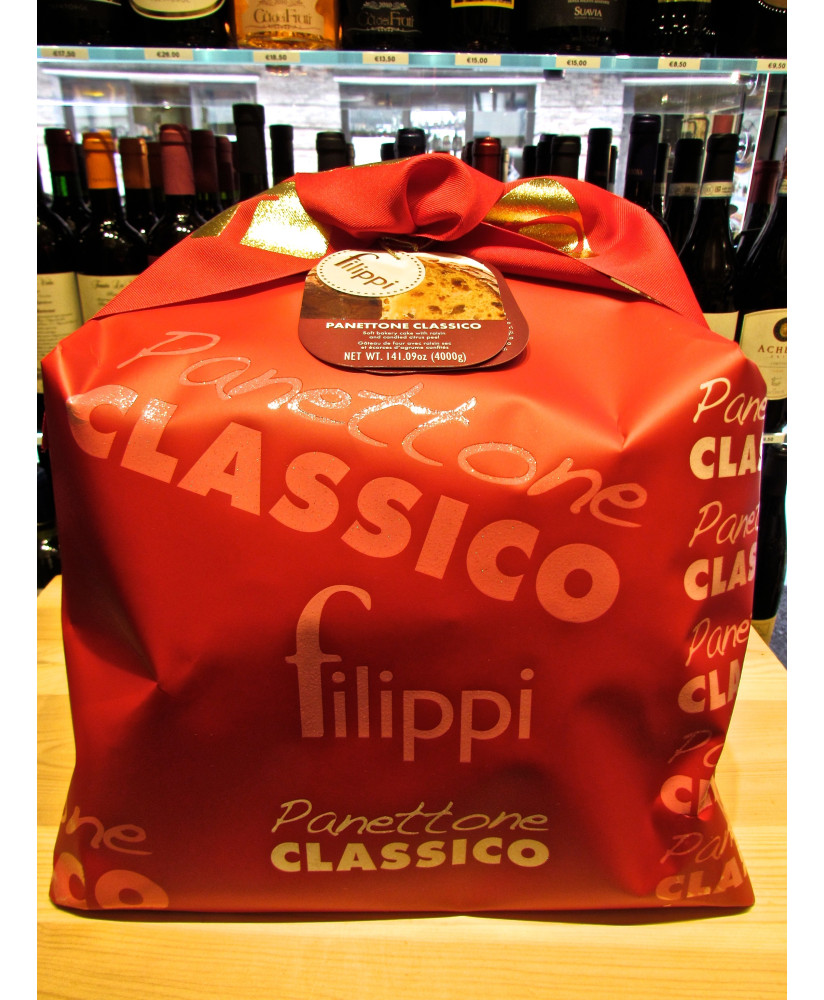 Vendita online panettone Filippi Classico 4 Kg. Shop on line panettoni artigianali grandi formati della pasticceria Filippi