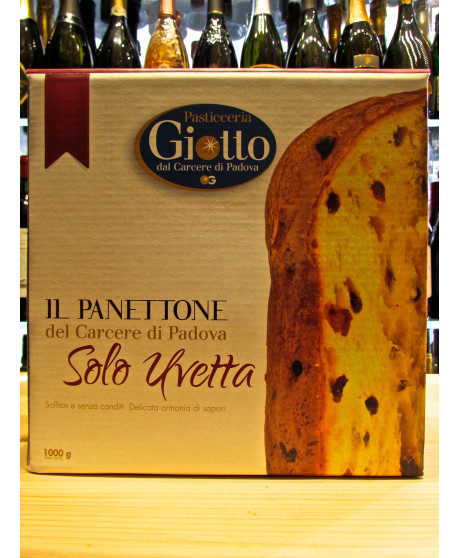 Vendita online panettoni artigianali Pasticceria Giotto Solo Uvetta dal carcere di Padova. Shop online panettone Giotto
