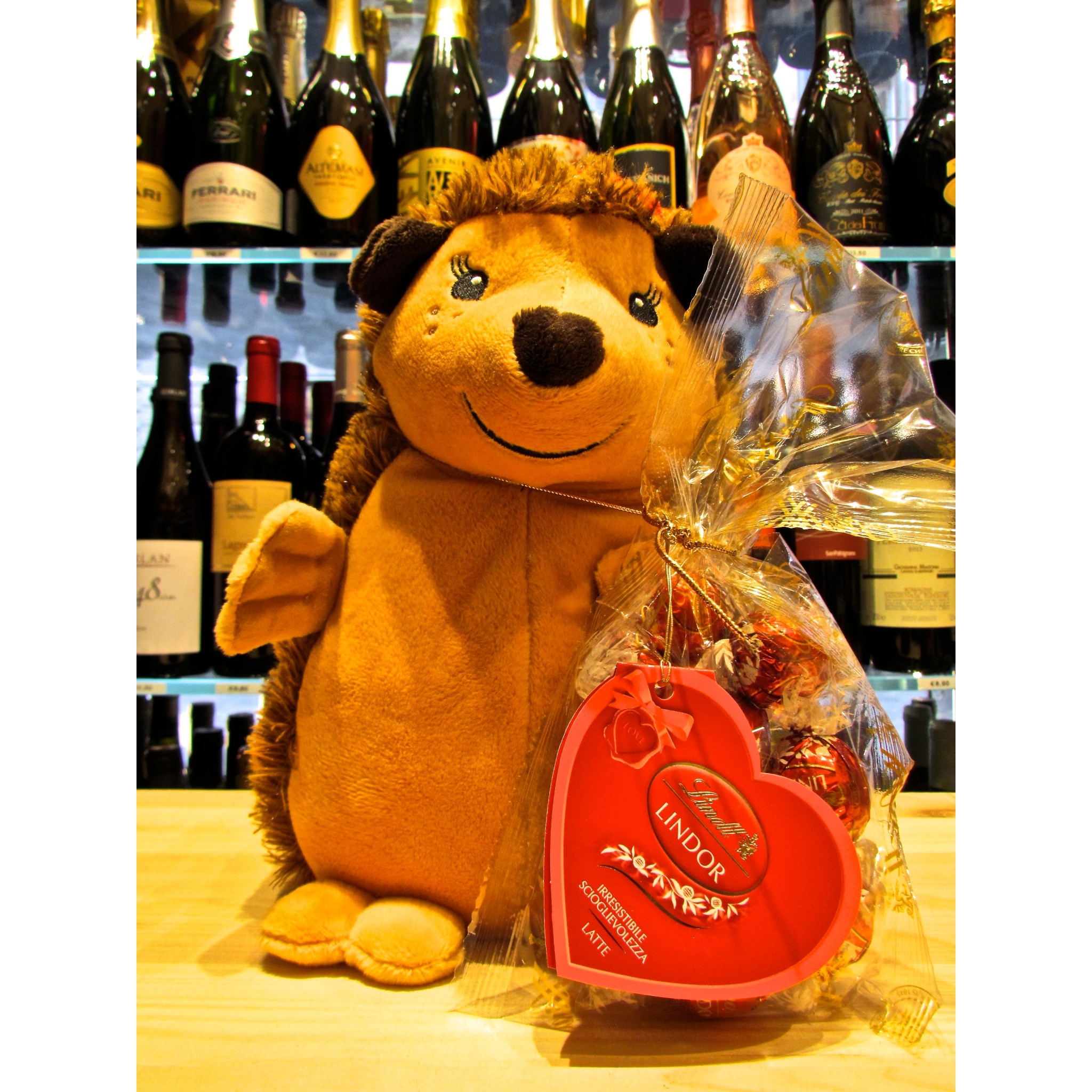 Vendita online peluches regalo San Valentino cioccolatini Lindor cagnolino  al miglior prezzo. Shop confezioni Lindt