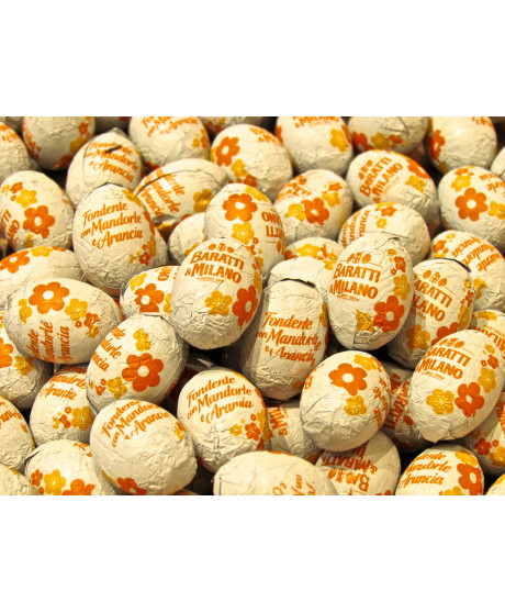 Baratti & Milano - Dark Chocolate Eggs with Almonds and Orange - 100g