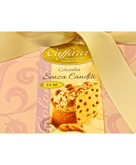 Vendita on line colombe di Pasqua Caffarel Senza canditi con uvetta sultanina glassata con mandorle e nocciole. Shop on line Col