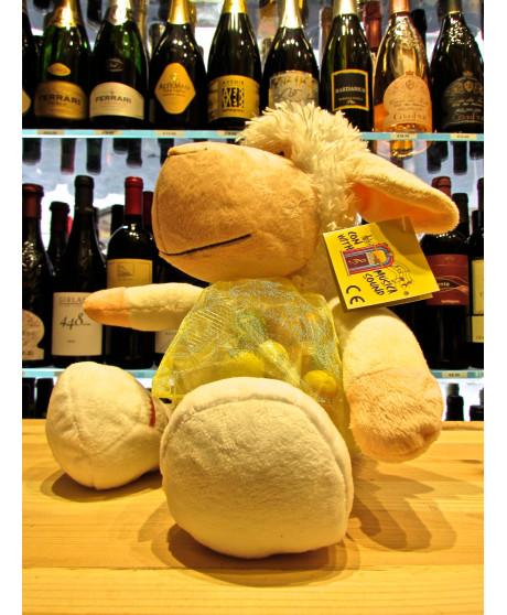 Vendita online pecora di Peluches Caffarel, con ovette al latte. Shop on-line peluches con ovetti di cioccolato Caffarel.
