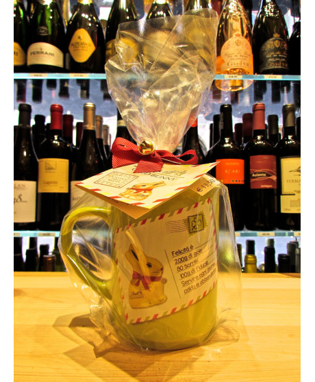 Online sales Cup Lindt Gold Bunny, with little bunnies. Shop online cup Bunnies, Bunny in a gift box ceramic cup Lindt. Best pri