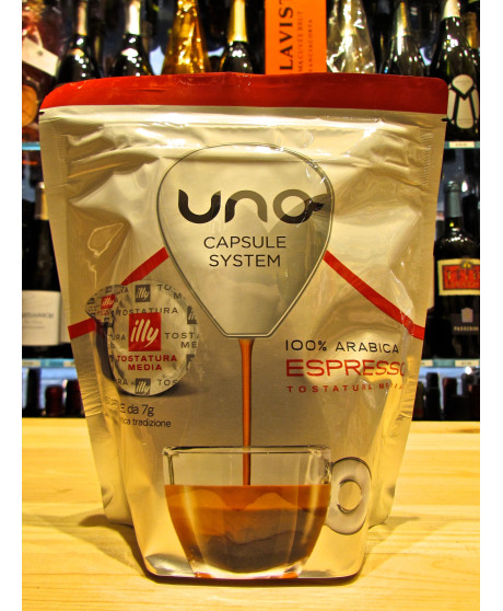 Uno capsule System Illy Caffè Rosso. Vendita online 16 capsule Illy tostatura media. Shop online caffe Illy miglior prezz0