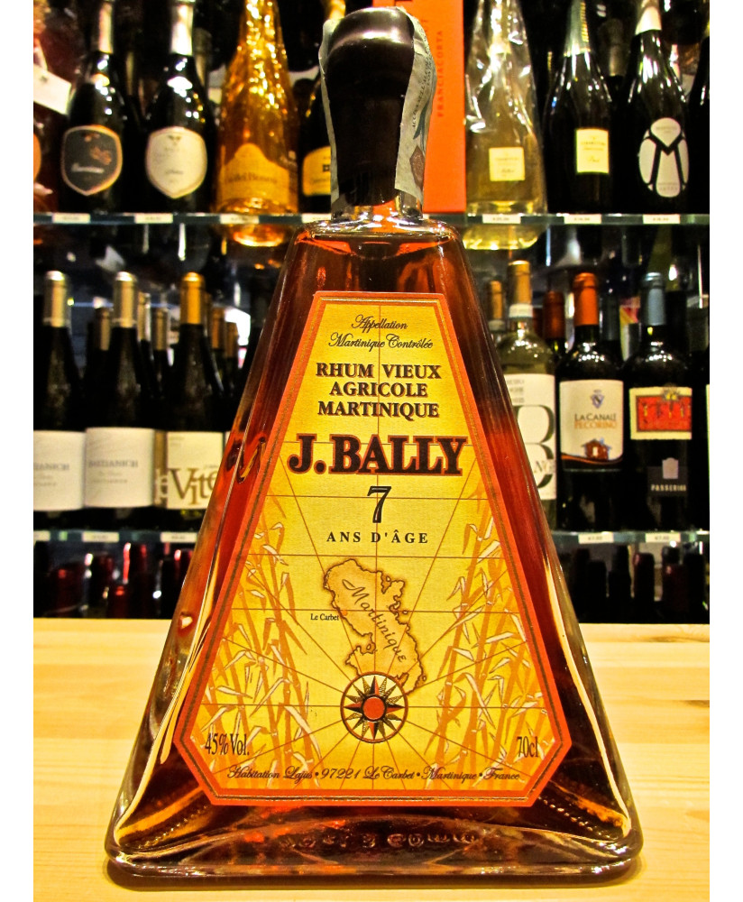 (3 BOTTIGLIE) J. Bally 7 - Rhum Vieux Agricole Martinique - Piramide - Astucciato - 70cl