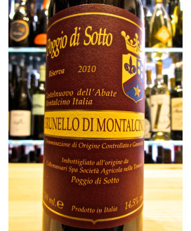 Poggio di Sotto Brunello di Montalcino Riserva, Castel Nuovo dell'Abbate. Vendita online vini rossi di qualità, miglior prezzo.