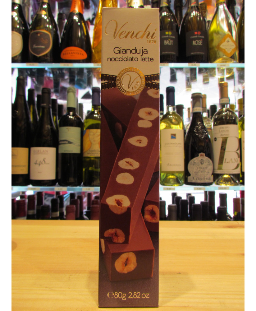 Vendita online Barrette di cioccolato Venchi Gianduja con nocciole piemonte IGP intere. Shop on line cioccolata al latte di qual