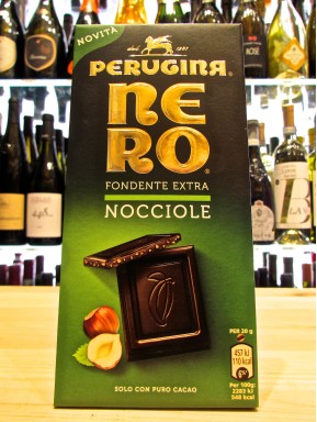 (3 BARS X 100g) Nero Perugina - Extra Dark Chocolate with Hazelnut grain
