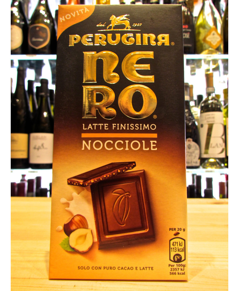 Nero Perugina - Milk Chocolate with Hazelnut grain - 100g