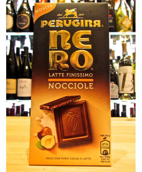 Vendita online Tavolette di Cioccolato Nero Perugina al latte. Tavoletta cioccolata al latte con nocciole