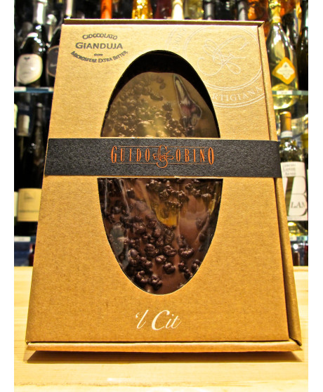 Vendita online tavolette Guido Gobino, tavoletta di cioccolato gianduja con microsfere di cacao. Shop cioccolato