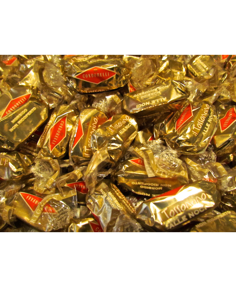 Vendita online Torroncini Siciliani Condorelli alle Noci. Shop on line morbidi torroncini non ricoperti.