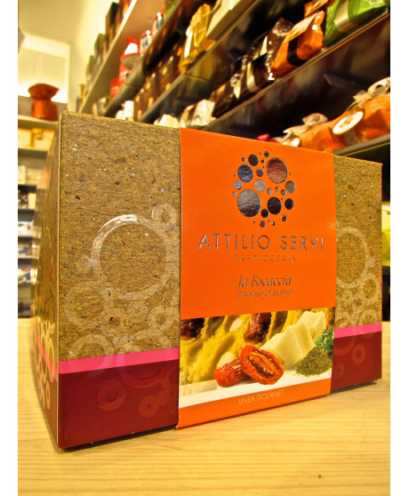 Pasticceria Attilio Servi, panettone salato trionfo d'Italia. Vendita online focaccia salata Attilio Servi.