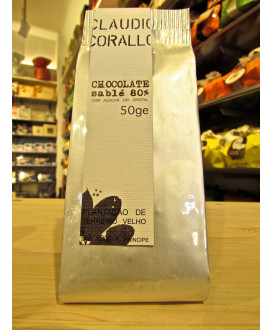 Claudio Corallo - Dark Chocolate 80% with sugar crystals - 50g