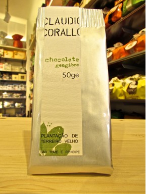 Claudio Corallo - Cioccolato Fondente 70% con Cristalli di Ginger - 50g