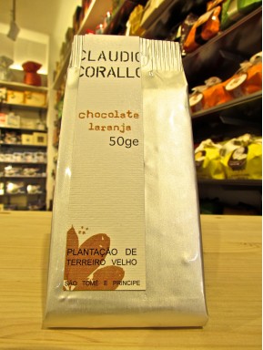 (6 BARS X 50g) Claudio Corallo - Dark Chocolate 70% with orange 