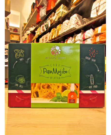 Vendita online panettone della Pasticceria Attilio Servi Pan Mojito. Shop on-line panettoni artigianali alcolici