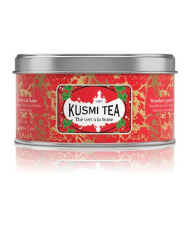 Shop online Strawberry Green Tea Kusmi Tea ii box. Tea French purifying quality teas. online shop Kusmi Tea Price
