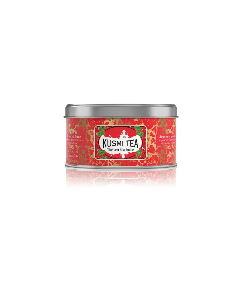 Shop online Strawberry Green Tea Kusmi Tea ii box. Tea French purifying quality teas. online shop Kusmi Tea Price