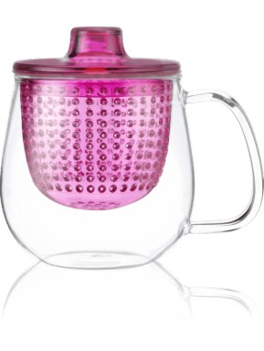 Kusmi Tea - Pink Pop Cup - Tea Mug With Infuser