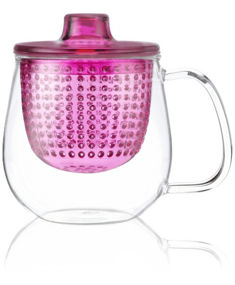 Kusmi Tea - Pink Pop Cup - Tea Mug With Infuser