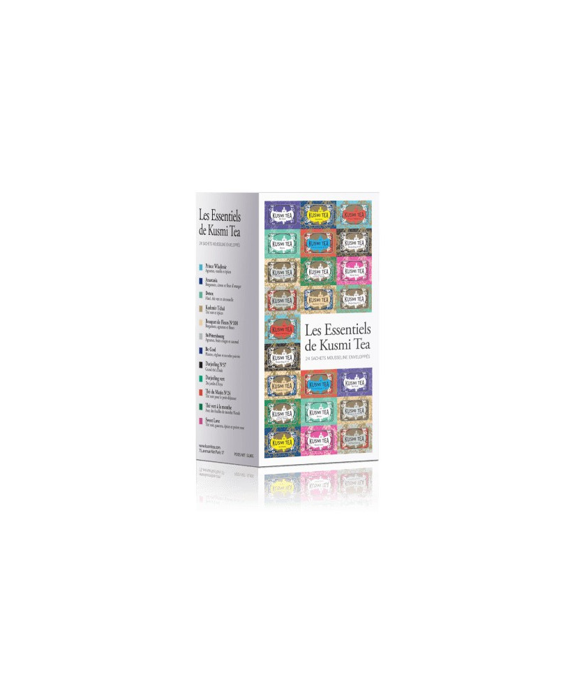 Shop online Essentials assortment Kusmi Tea in sachets. Tea French purifying quality teas. shop Kusmi
