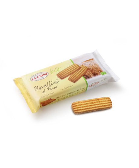 Vendita biscotti Corsini, Novellini al farro e miele, Novellini Corsini con farina di farro, Novellini con latte e miele.