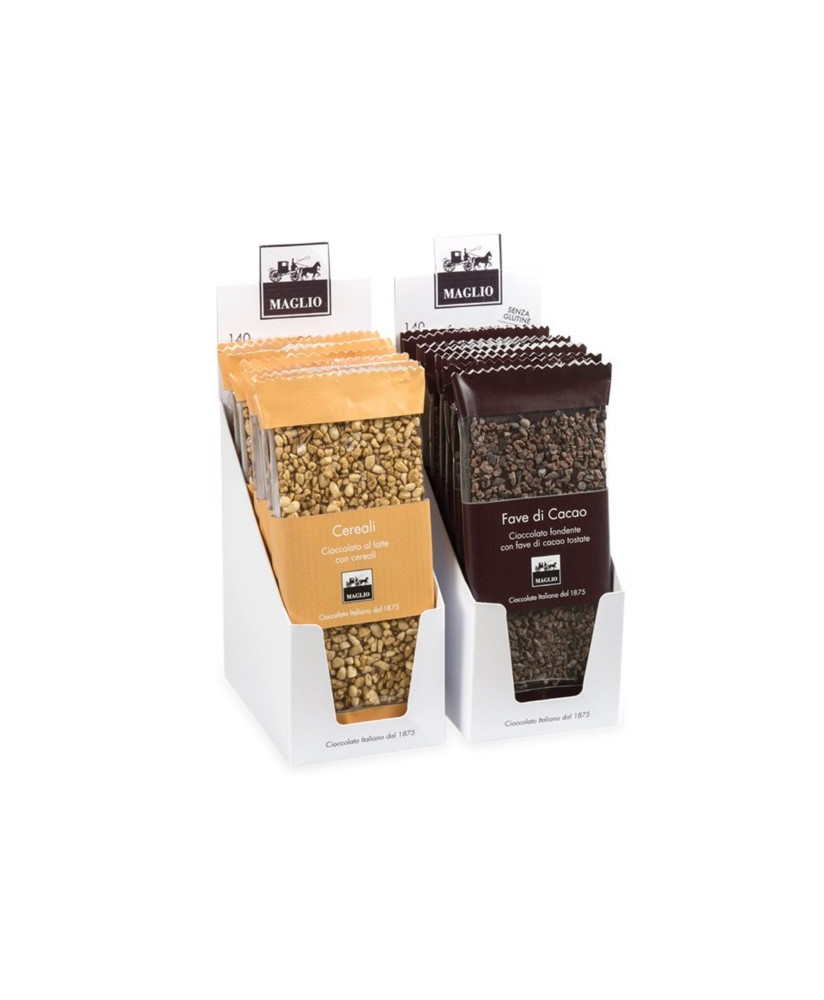 Vendita online tavolette di cioccolato Maglio Fondente e Fave di Cacao. Shop on line cioccolata fondente di qualita' Maglio. 