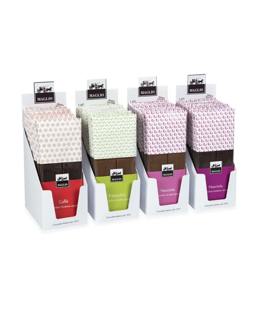 Vendita online tavolette di cioccolato Maglio Fondente e caffè. Shop on line cioccolata fondente di qualita' Maglio. 
