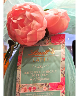 Sale online Easter Egg "Flower" Milk Lindt & Sprüngli wrapped in tulle, egg chocolate milk as an adult with surprises (10% disco