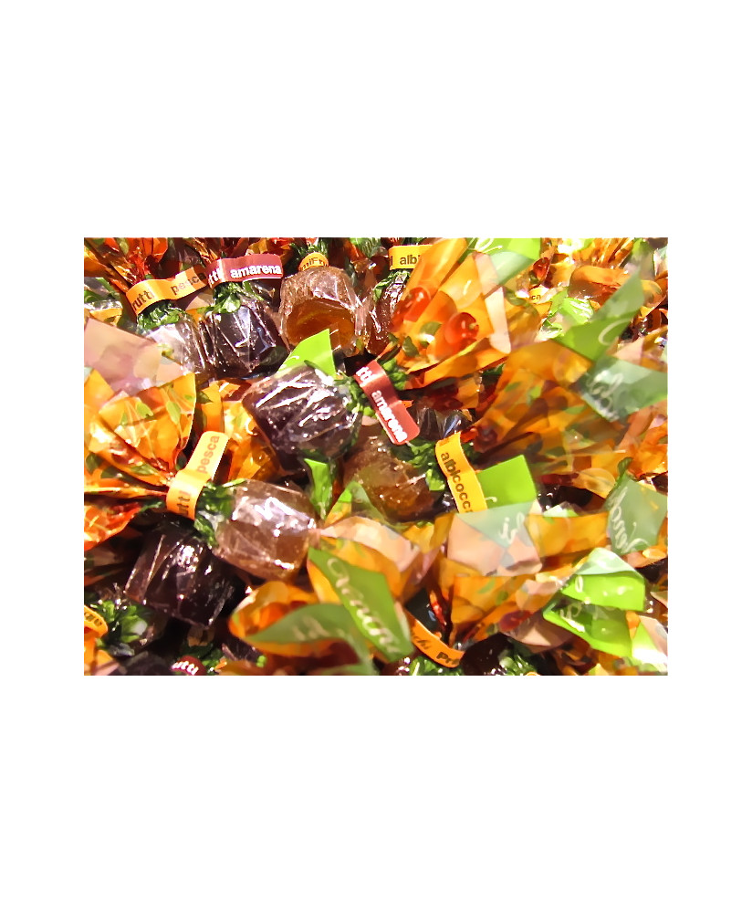 Vendita online caramelle di gelatina Venchi Primi Frutti ai gusti di amarena, pesca e albicocca. Shop on line gelee alla frutta 
