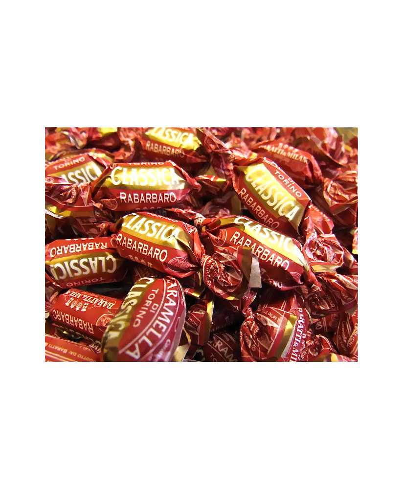 Vendita online caramelle Baratti & Milano al gusto di rabarbaro € 12,00 al kg - Classica, dure e al rabarbaro. Shop on line cara