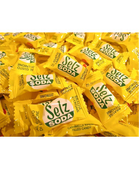 Vendita online caramelle Dufour al Selz Soda gusto arancio e limone. Shop on line caramelle frizzanti al selz per uffici, negozi