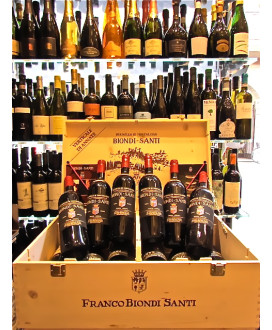 Vendita online verticale di annate Franco Biondi Santi, Brunello di Montalcino. Shop on line 12 bottiglie Biondi santi annate 20