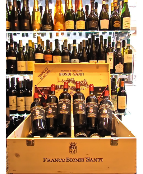 Vendita online verticale di annate Franco Biondi Santi, Brunello di Montalcino. Shop on line 12 bottiglie Biondi santi annate 20