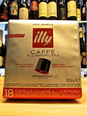 Illy Rosso - Caffè all' Americana - 18 Capsule - Tostatura Media - NOVITA'