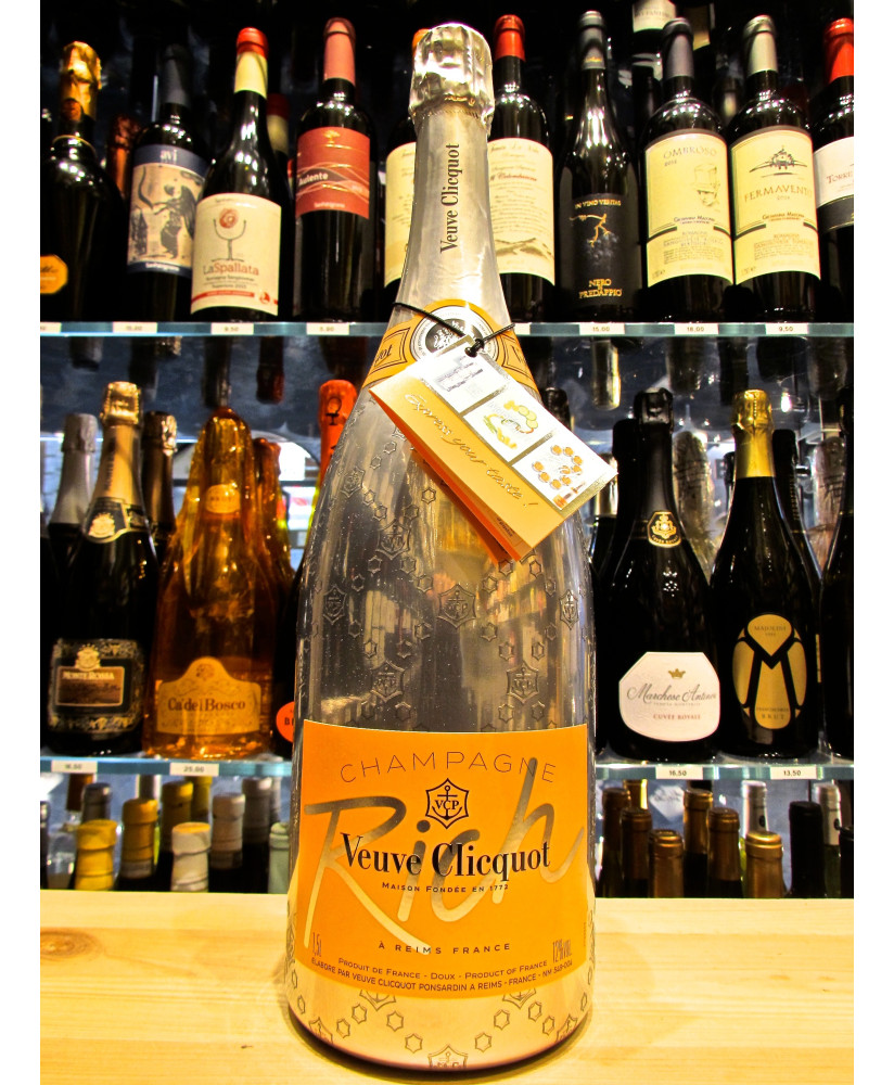 Veuve Clicquot Cuvee Rich Magnum. Vendita on line Veuve Cliquot demi sec da bere con ghiaccio. Miglior prezzo.