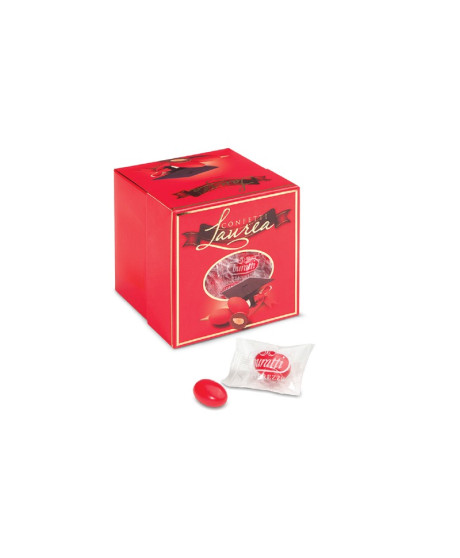 Buratti - Scatola a Vassoio Confetti Rossi Laurea - 500g